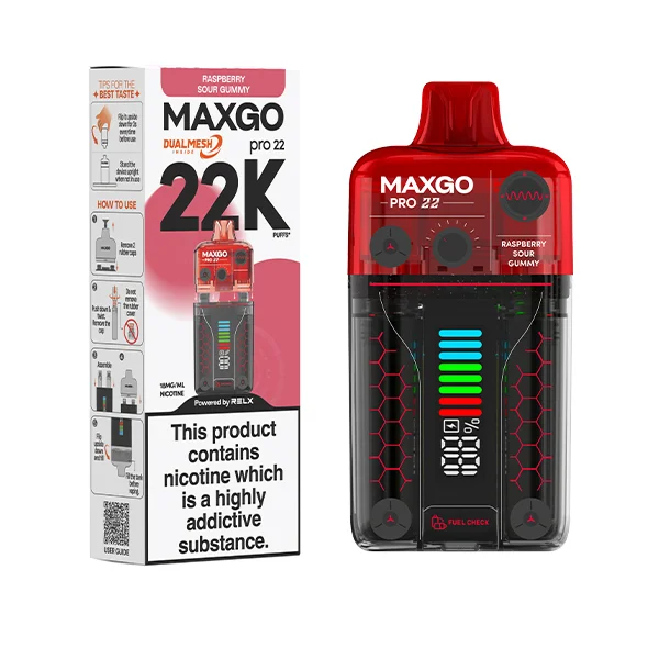 Maxgo Pro 22k Disposable Vape Kit - 20mg