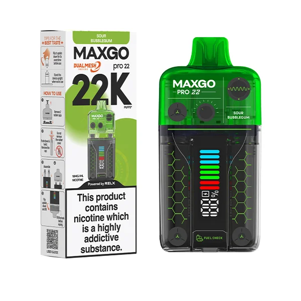 Maxgo Pro 22k Disposable Vape Kit - 20mg