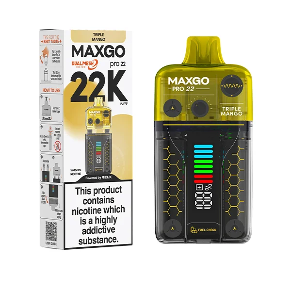 Maxgo Pro 22k Disposable Vape Kit - 20mg