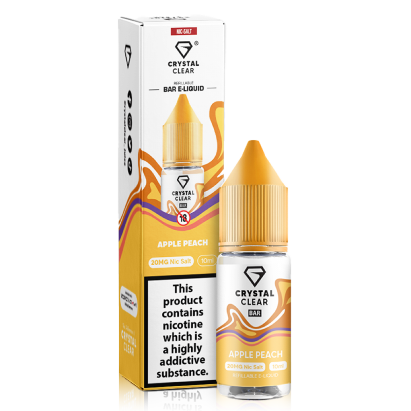Apple Peach Nic Salt by Crystal Clear Bar Salts