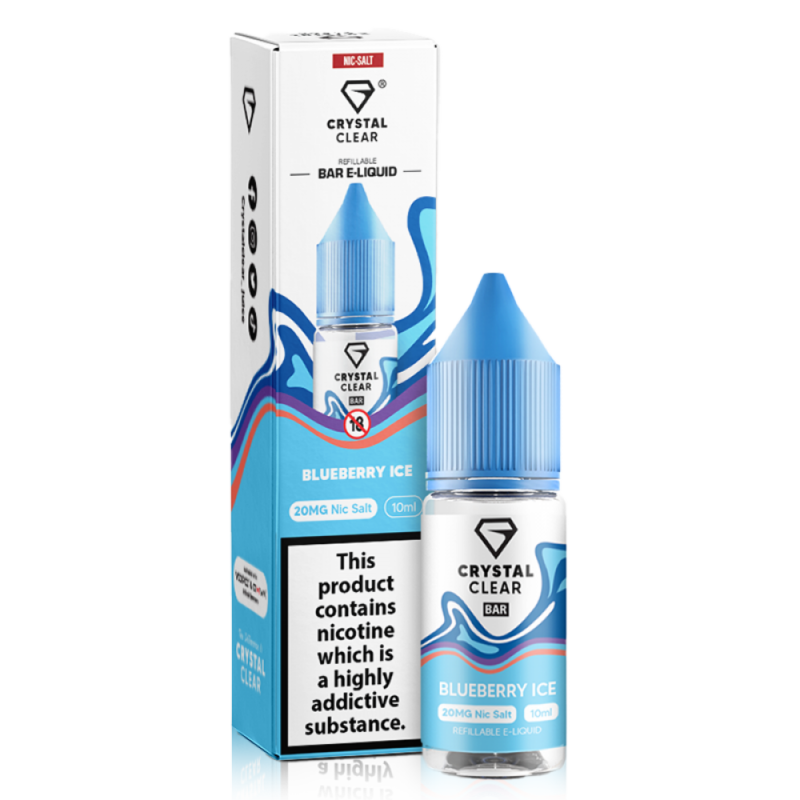 Blueberry Ice Nic Salt by Crystal Clear Bar Salts