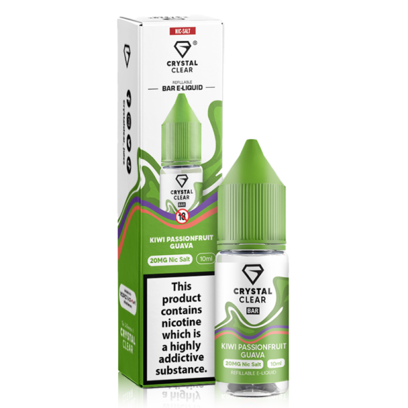 Kiwi Passionfruit Guava Nic Salt by Crystal Clear Bar Salts