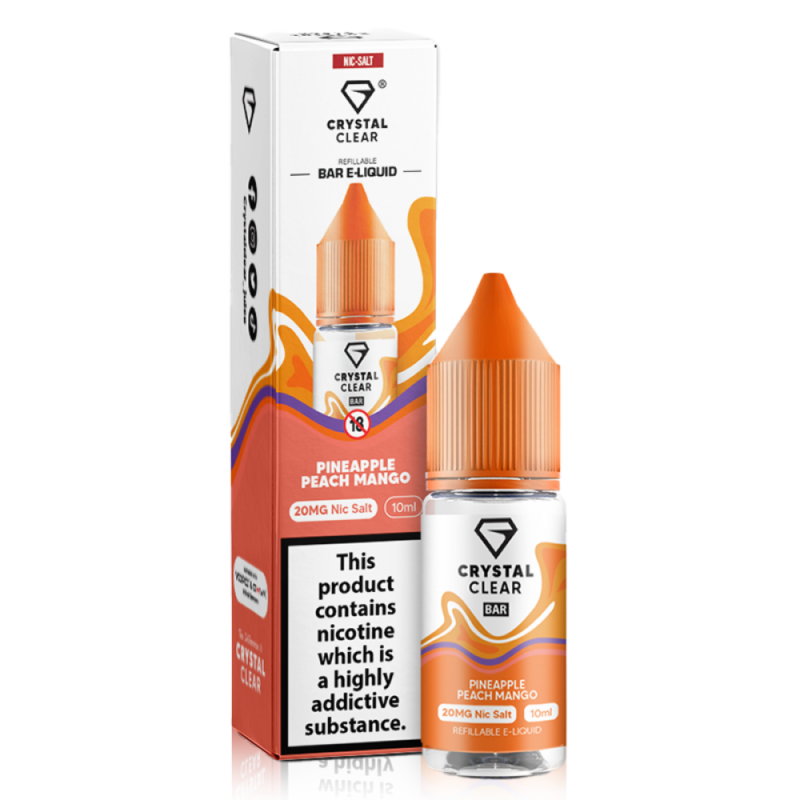 Pineapple Peach Mango Nic Salt by Crystal Clear Bar Salts