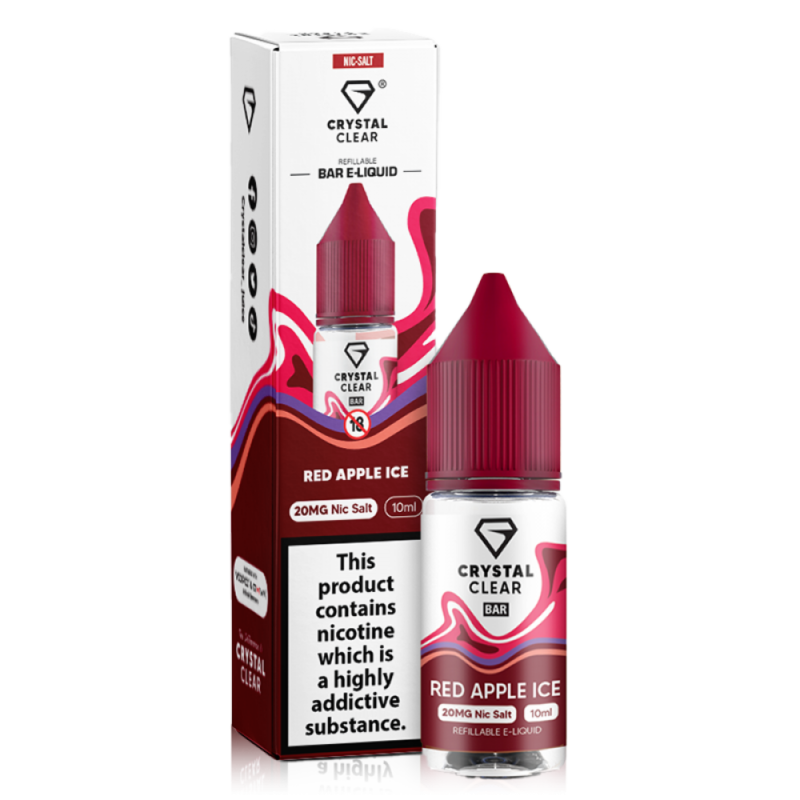 Red Apple Ice Nic Salt by Crystal Clear Bar Salts