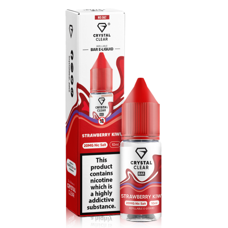 Strawberry Kiwi Nic Salt by Crystal Clear Bar Salts