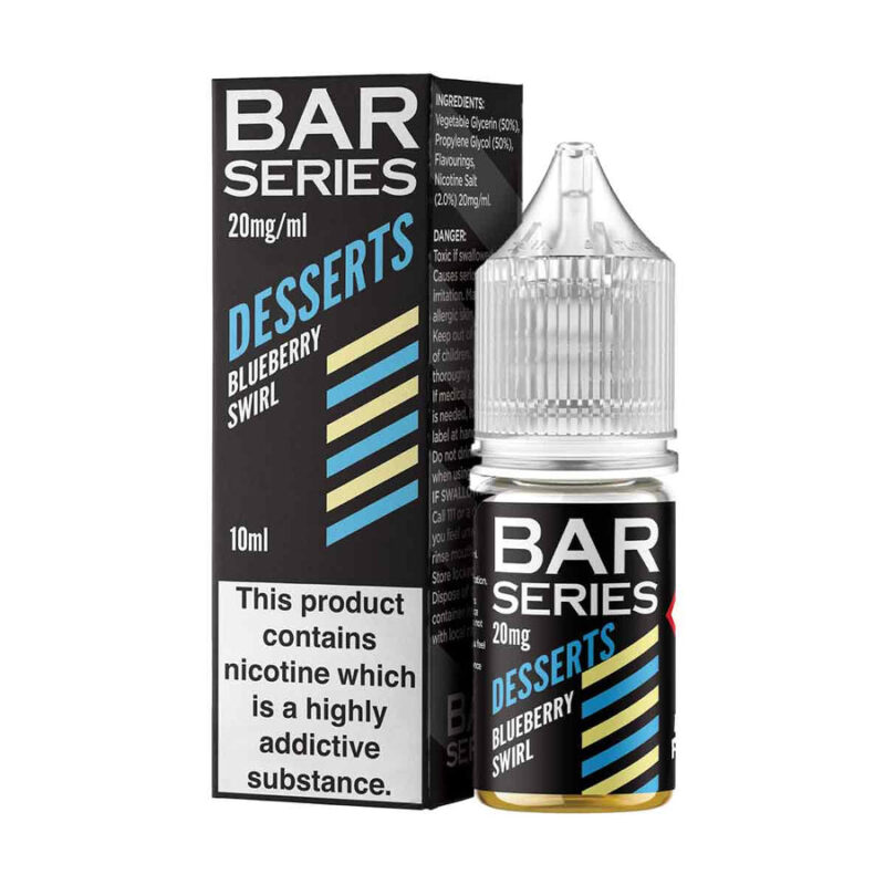 Blueberry Swirl Nic Salt E-liquid By Bar Series Desserts