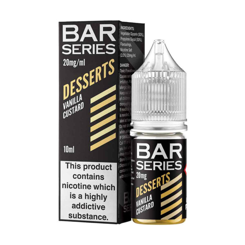 Vanilla Custard Nic Salt E-liquid By Bar Series Desserts
