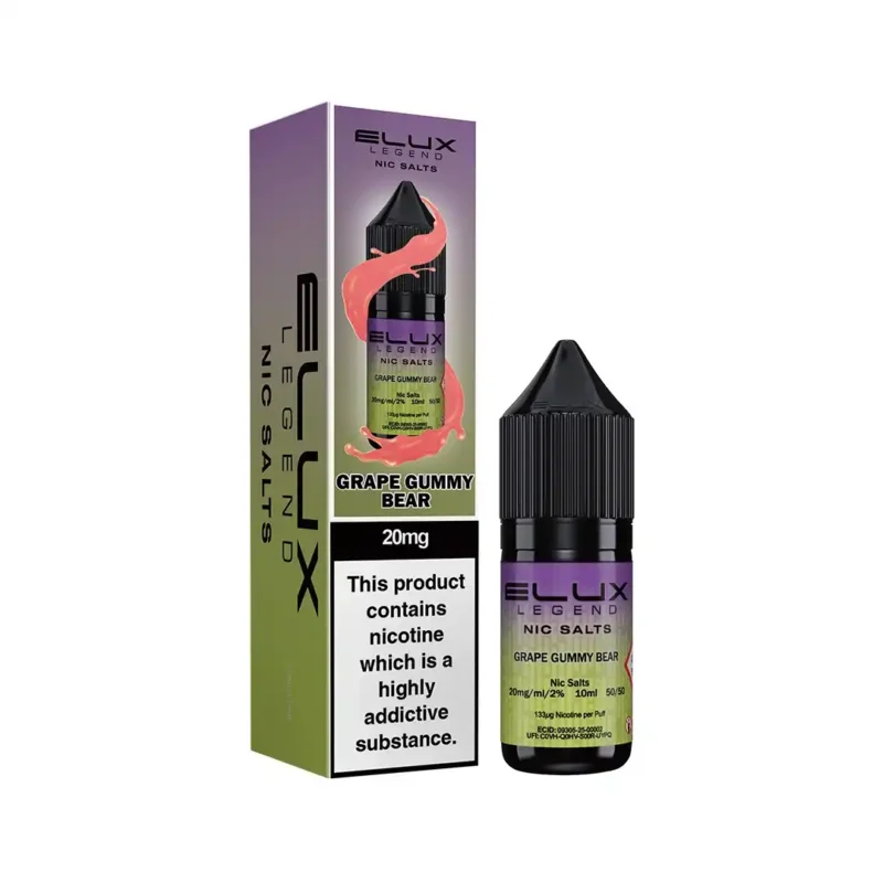 Grape Gummy Bear Elux Nicsalt E liquid 10ml