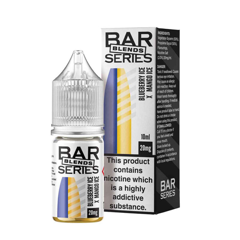 Blueberry Ice x Mango Ice Nic Salt E-Liquid by Bar Series Blends