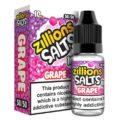 Grape Zillion Salts 10ml Nic Salt E-Liquid - Pack of 5