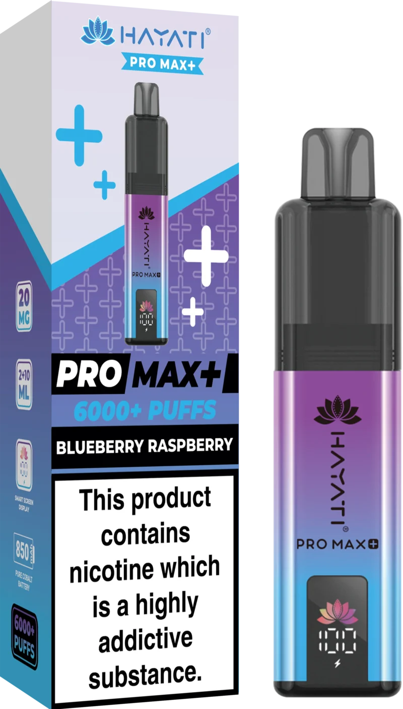 Hayati Blueberry Raspberry Pro Max+ 6000 Prefilled Vape Kit