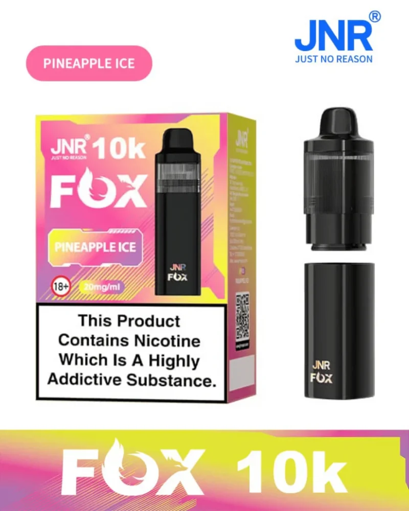 Pineapple Ice JNR Fox 10K Prefilled Pod Vape Kit