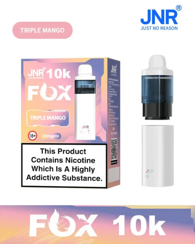 Triple Mango JNR Fox 10K Prefilled Pod Vape Kit