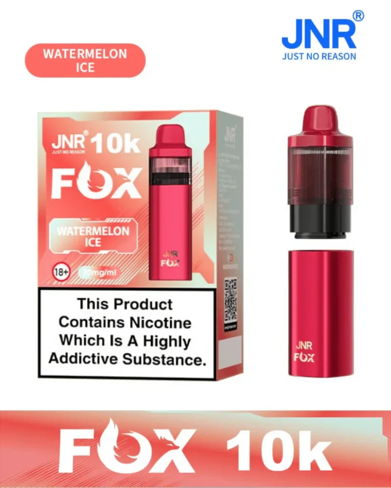 Watermelon Ice JNR Fox 10K Prefilled Pod Vape Kit