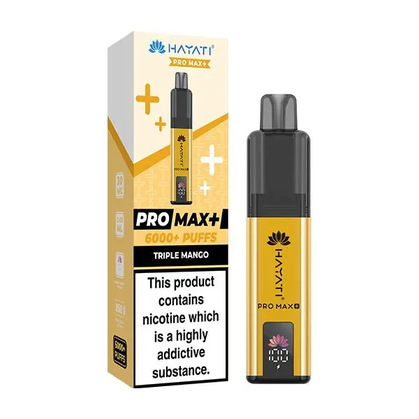 Hayati Triple Mango Pro Max+ 6000 Prefilled Vape Kit