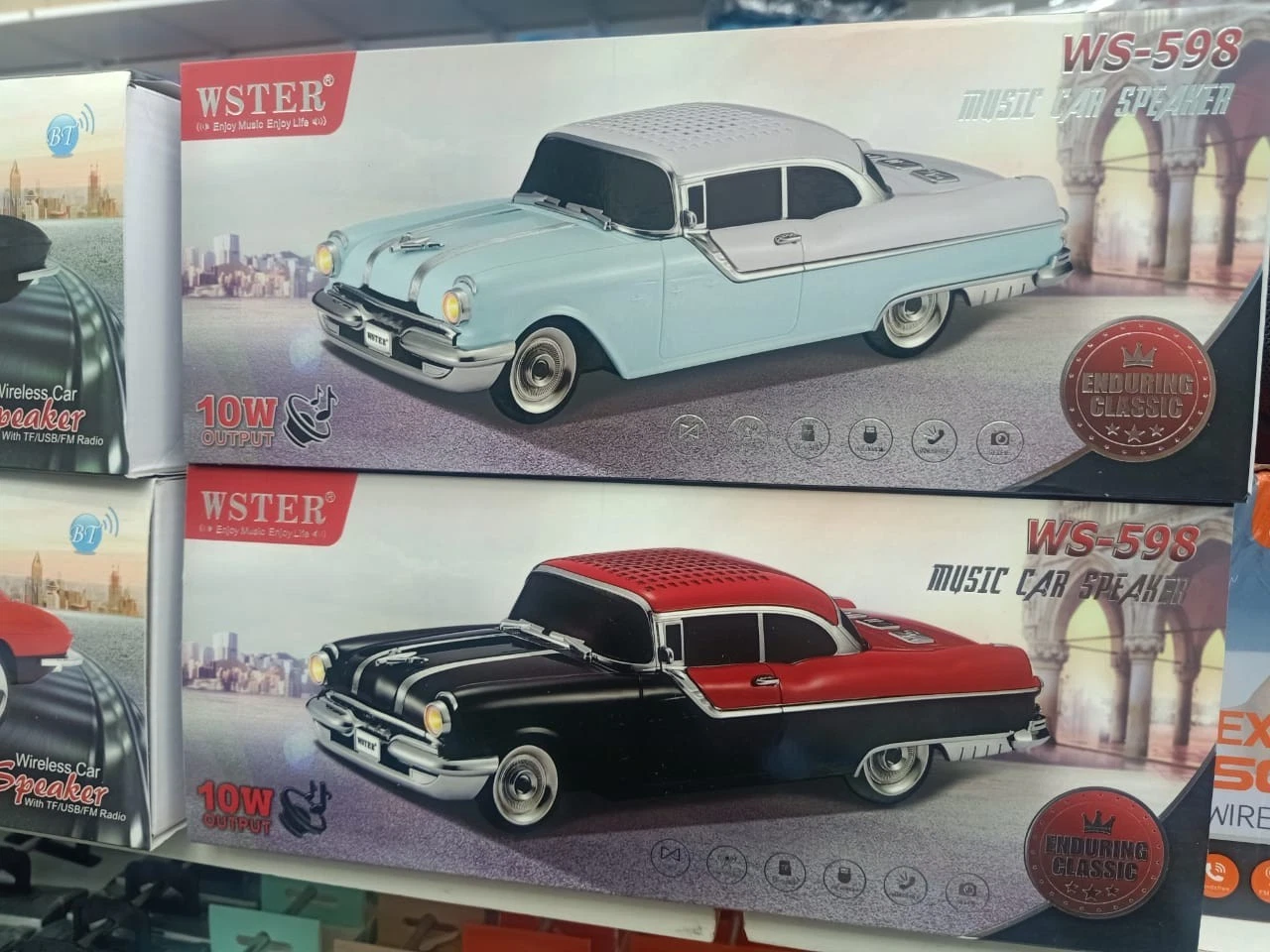 WSTER™ Wireless Bluetooth Car Speaker – Classic Truck Edition TF/USB/FM Support