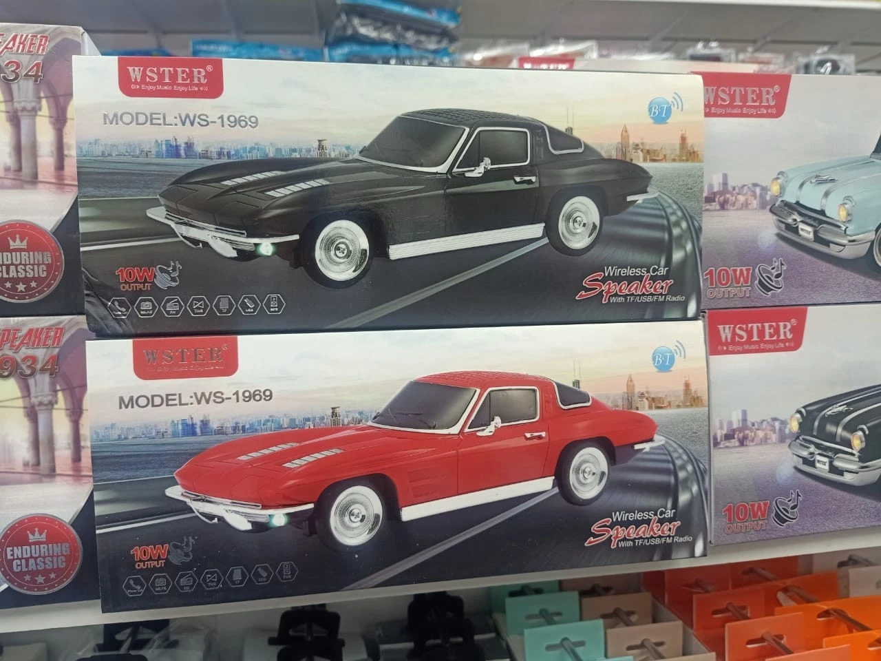 WSTER™ Wireless Bluetooth Car Speaker with TF/USB/FM – WS1965