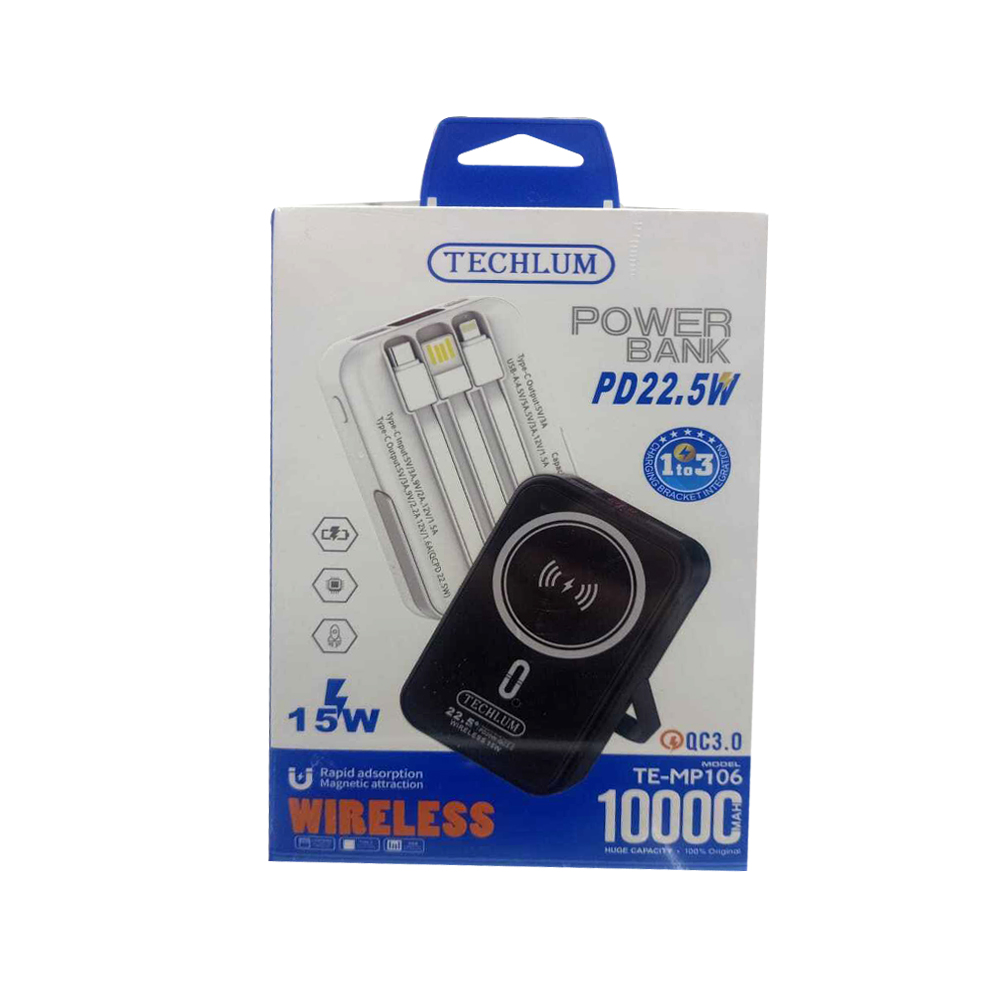 Techlum 10000 Wireless Power Bank TE-MP106