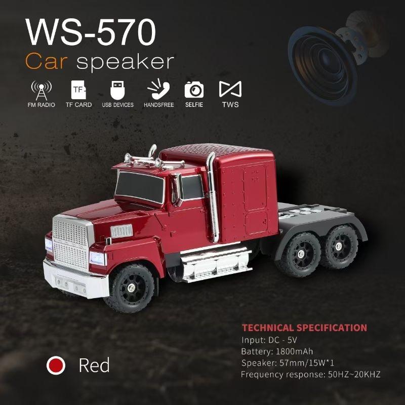 WSTER WS - 570 Truck - Shaped 15W Bluetooth Music Car Speaker