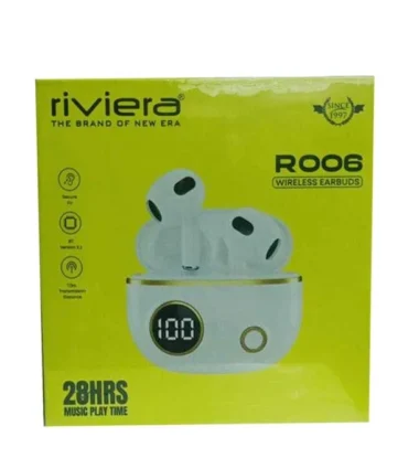 Riviera Wireless Earbuds 24HRS Music Play Time (R006)