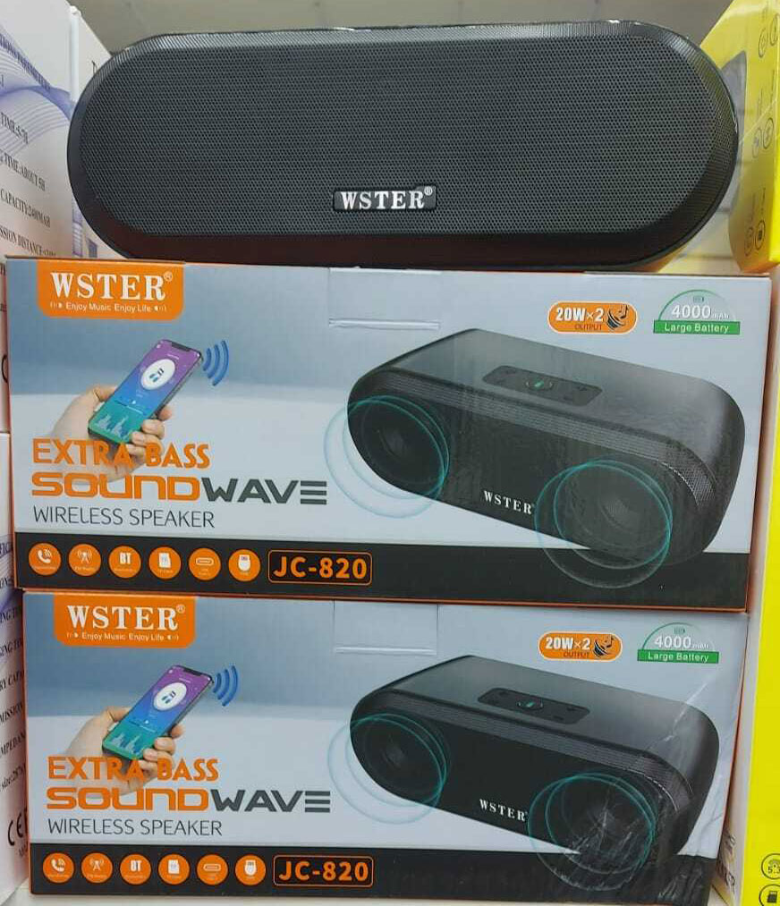 WSTER JC-820 Portable Bluetooth Speaker Wireless Extra Bass 40W 4000mAh